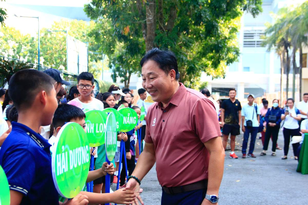 The National Talent Tennis Championship - Phuoc Thanh Cup IV 2024 in Vinh Long is a meaningful playground for young tennis players. Photo: Hoa Dao