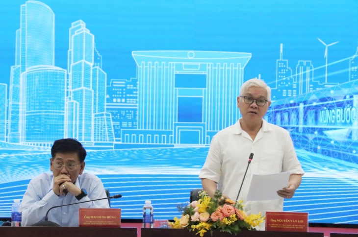 Mr. Nguyen Van Loi - Secretary of Binh Duong Provincial Party Committee spoke at the conference to meet with businesses. Photo: Binh Duong People's Committee