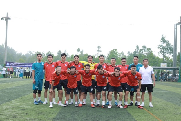 Đội bóng đá của Nhà máy đường An Khê đã sẵn sàng tranh tài ở "Giải bóng đá công nhân, viên chức Việt Nam 2024". Ảnh: Thanh Tuấn 