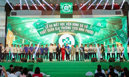 Câu lạc bộ Bình Phước xuất quân tham dự mùa giải 2024-2025. Ảnh: Lê Bình