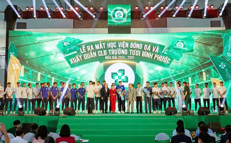 Binh Phuoc Club joins the 2024-2025 season. Photo: Le Binh