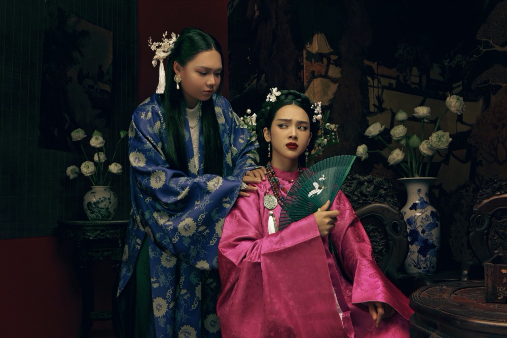 Quỳnh Lương hào hứng khi đóng phim của Phạm Thoại. Ảnh: Nhân vật cung cấp