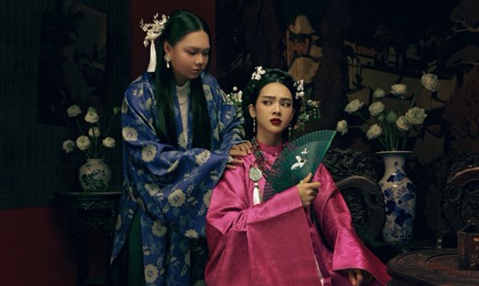 Quỳnh Lương hào hứng khi đóng phim của Phạm Thoại. Ảnh: Nhân vật cung cấp