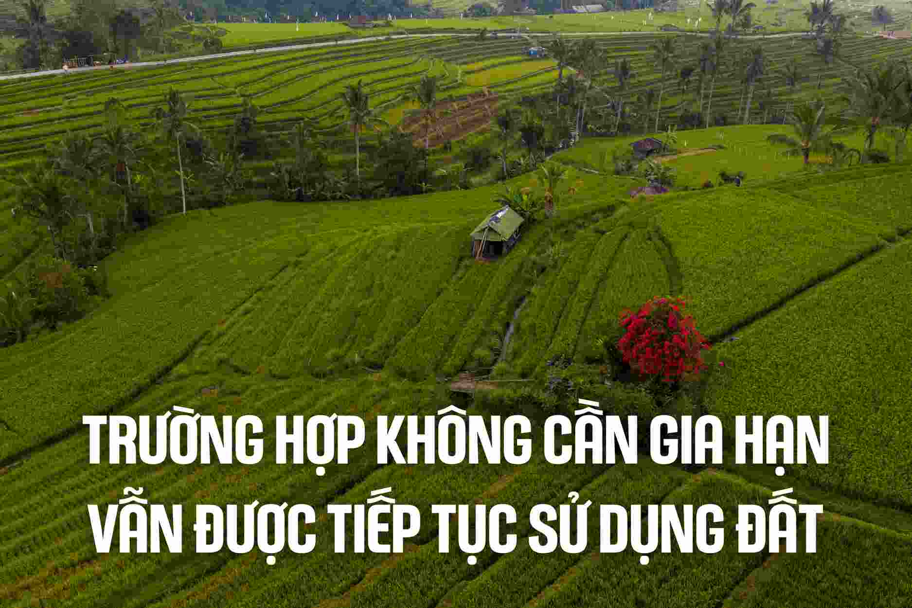 In which cases can land be continued without extension?