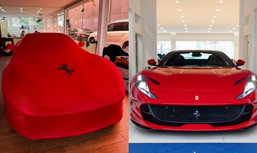 Chiếc siêu xe Ferrari 812 GTS xuất hiện trong một garage ở TPHCM. Ảnh: Kyle Nguyễn