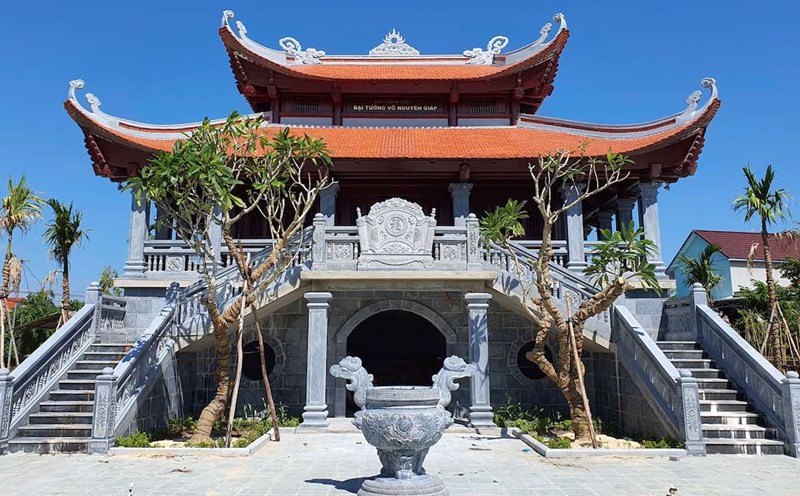 The memorial house of General Vo Nguyen Giap is gradually taking shape. Photo: H. Cong