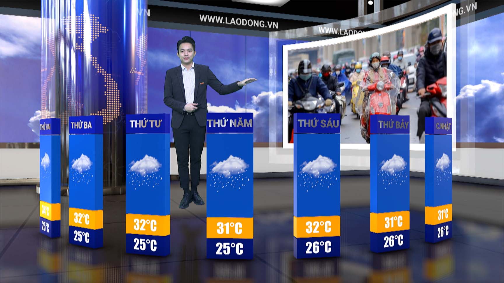 Dự báo thời tiết tuần tới từ ngày 7.10 - 13.10