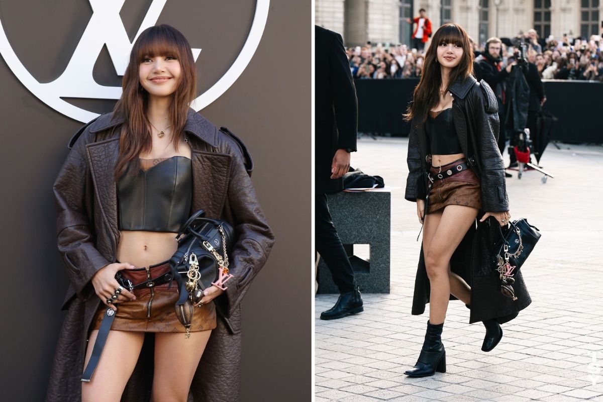 Lisa lan dau tham su show Louis Vuitton voi vai tro dai su thuong hieu. Anh: Instagram