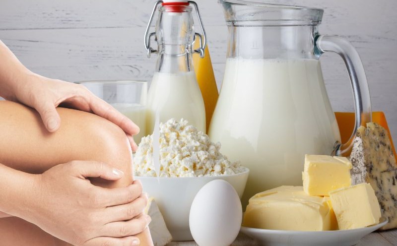 Yogurt and cheese made from low-sugar milk help supplement calcium for bones and joints. Graphics: Ha May