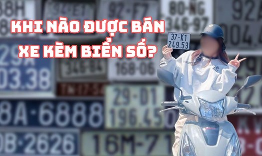 Vụ cô gái Nghệ An bấm trúng biển “49-53”, khi nào được bán xe kèm biển số?. Đồ họa: Hạo Thiên