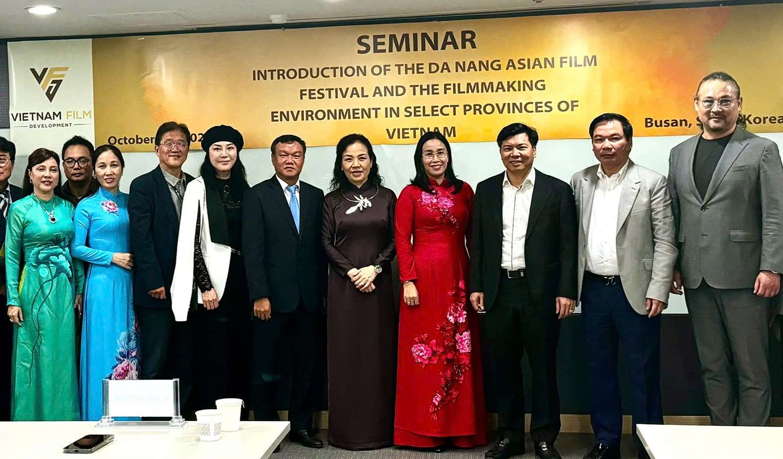 Workshop on Danang Asian Film Festival in Busan, South Korea. Photo: VFDA