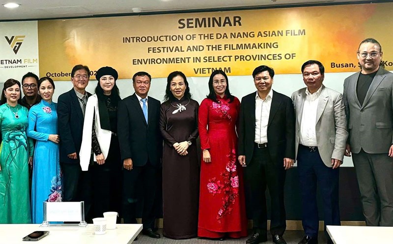 Workshop on Danang Asian Film Festival in Busan, South Korea. Photo: VFDA