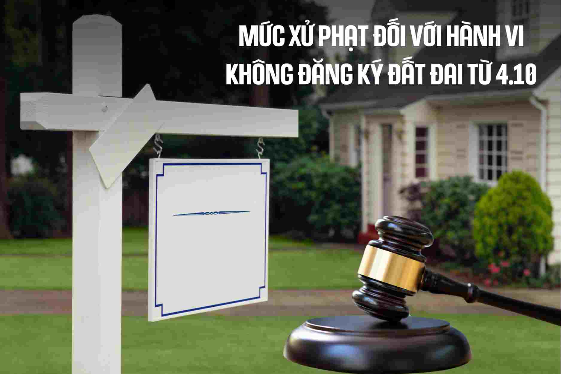 What is the penalty for not registering land from October 4?