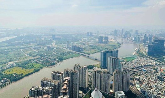 So với cùng kỳ năm ngoái, vốn FDI vào địa ốc đã tăng gấp 2,2 lần. Ảnh: Bảo Chương