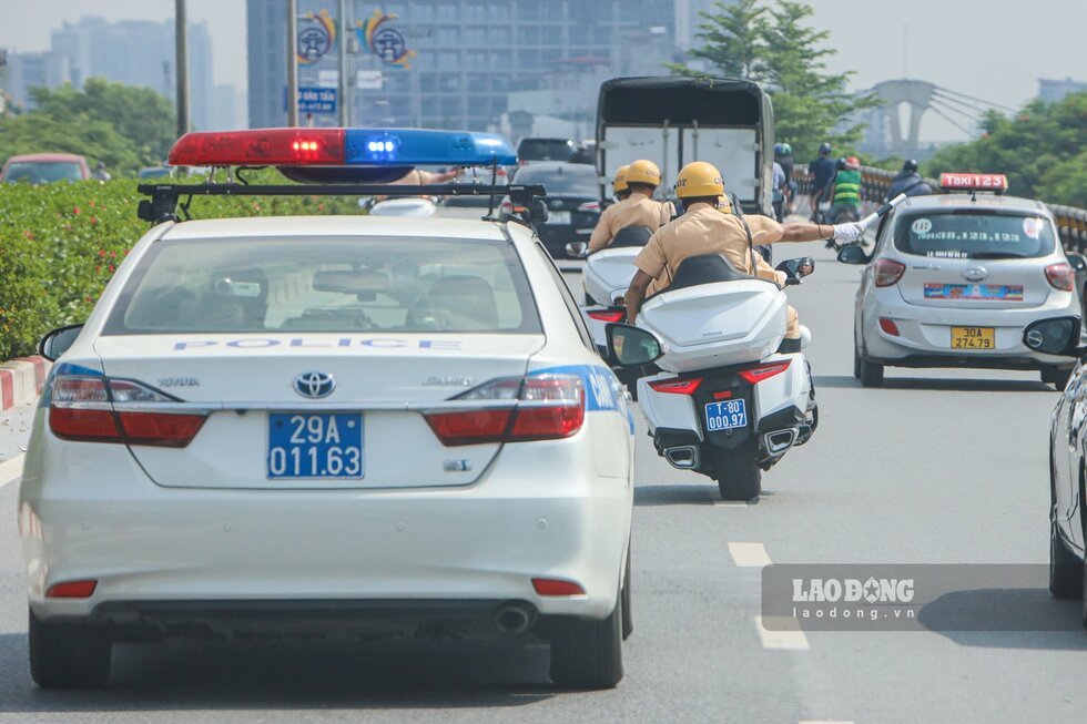 Traffic police on duty. Photo: To The.