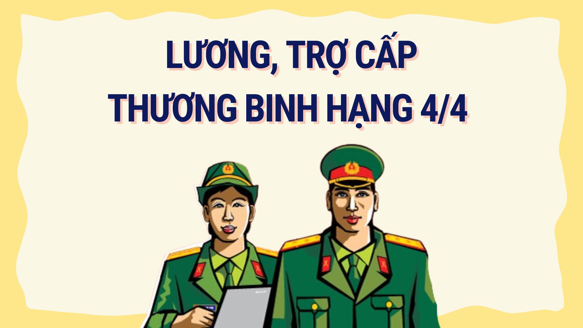 How much is the salary and allowance for a 4/4 class war invalid? Graphics: Hoang Le