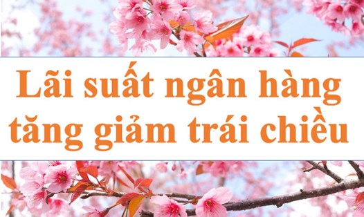Lãi suất ngân hàng tăng giảm trái chiều. Ảnh minh họa: Hà Vy