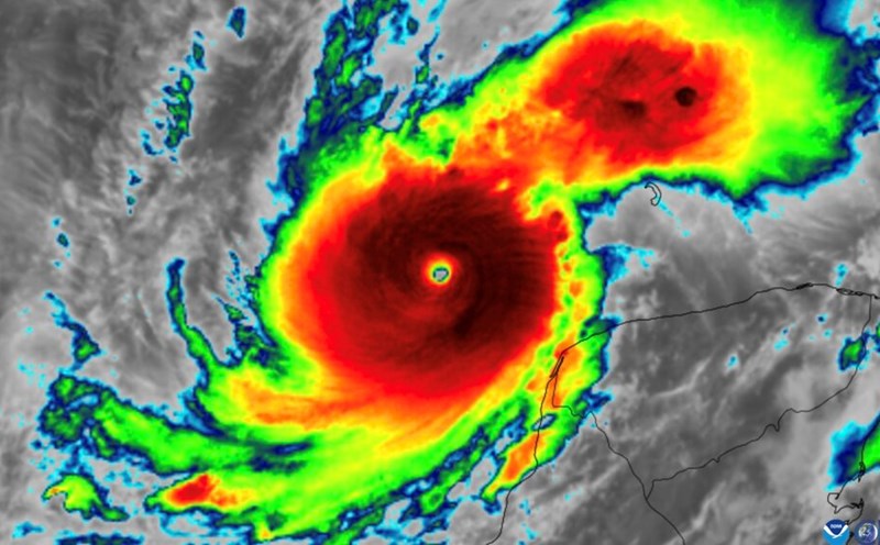 Siêu bão Milton được xem là cơn bão chưa từng có tiền lệ. Ảnh: CIRA