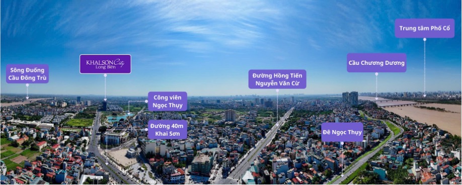 Cu dan Khai Son City da co them nhieu lua chon ve tuyen duong trong viec di chuyen vao khu vuc trung tam va pho co. Anh: Khai Son.