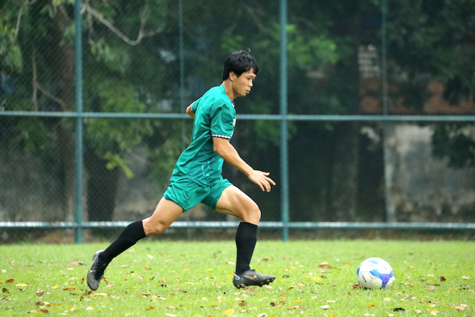 Cong Phuong plays for Binh Phuoc in the 2024-2025 First Division. Photo: BPFC