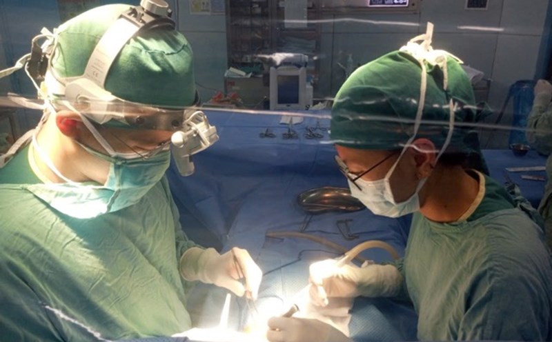 The child had heart surgery and blood vessel repair. Photo: BVCC