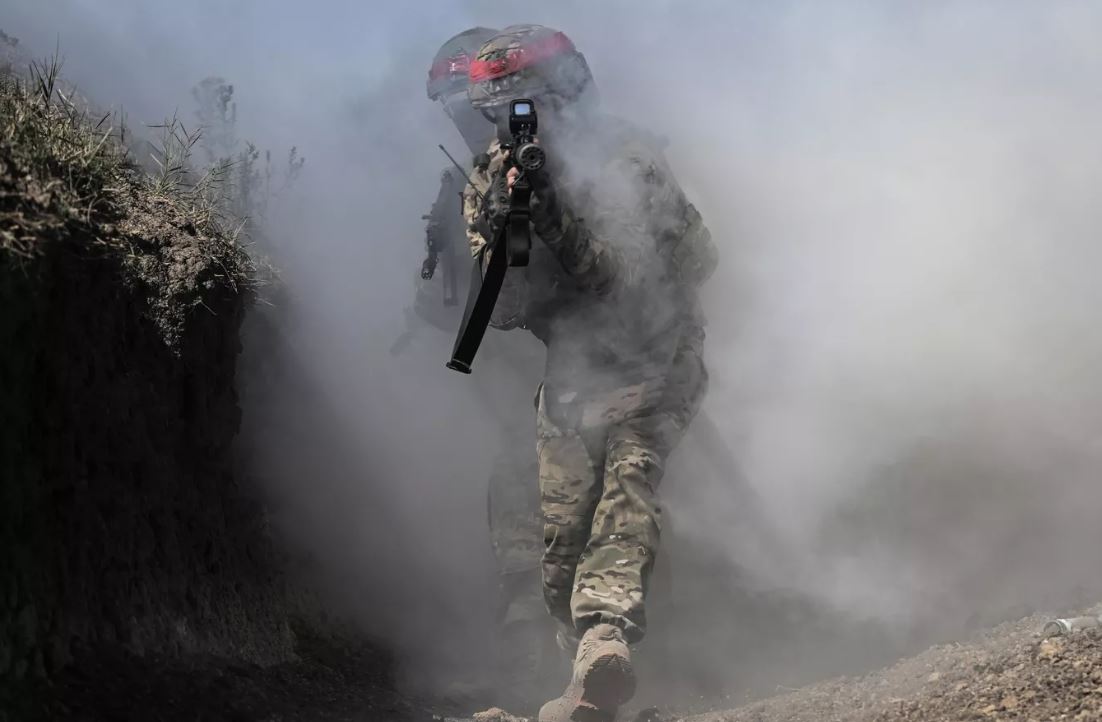 Lực lượng Nga chiến đấu với Ukraina. Ảnh: Sputnik