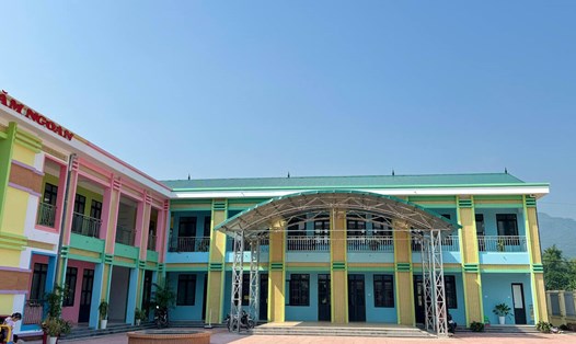 Hạ tầng trường Mầm non xã Đông Bắc được đầu tư. Ảnh: Đặng Tình