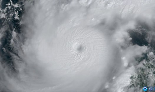 Bão Milton được chụp vào ngày 7.10. Ảnh: NOAA