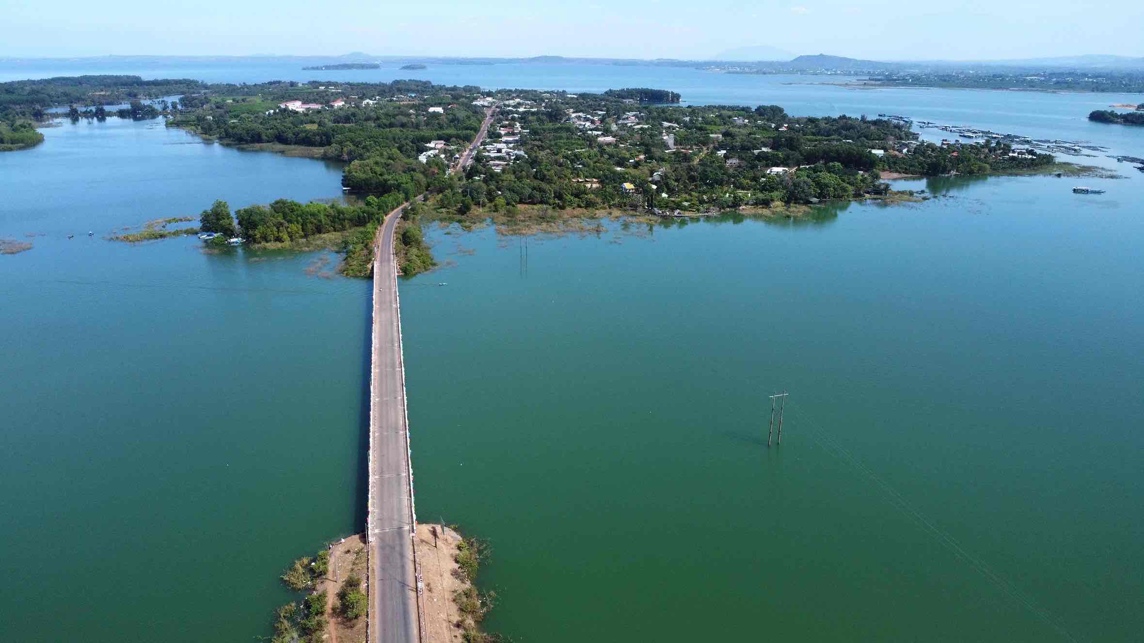 Water quality of Tri An reservoir tends to decrease. Photo: HAC