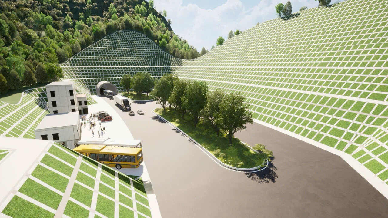 Perspective of Hoa Binh - Moc Chau highway. Photo: Provided by the unit