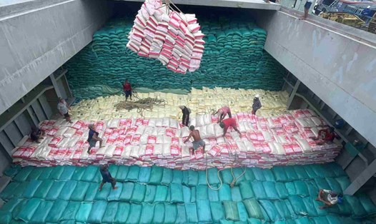 Doanh nghiệp Việt Nam xuất khẩu gạo đi các nước trên thế giới. Ảnh: Ngọc Lê
