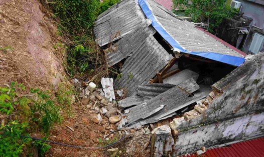 Nhiều điểm sạt lở nghiêm trọng ở quận Đồ Sơn, Hải Phòng. Ảnh: Hoàng Khôi