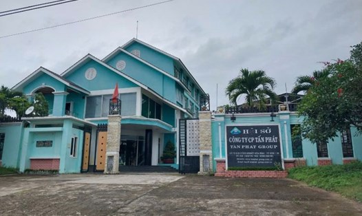 Công ty Cổ phần Tấn Phát tại Kon Tum chuyên xây dựng thủy điện, chậm đóng bảo hiểm xã hội nhiều tỉ đồng của người lao động. Ảnh: THANH TUẤN
