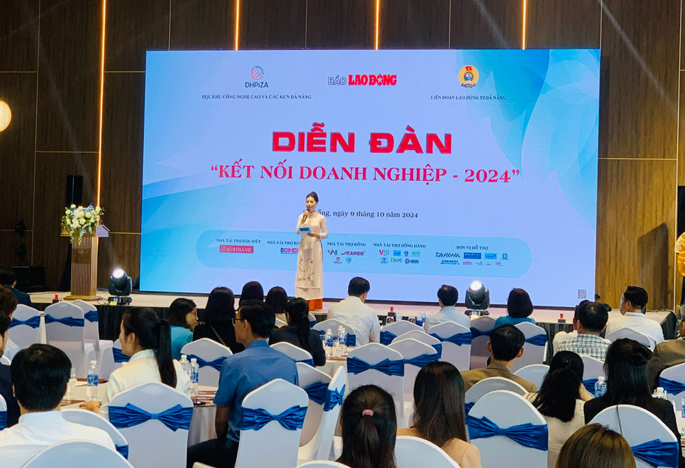 Gần 400 doanh nghiệp, nhà đầu tư tham gia diễn đàn "Kết nối Doanh nghiệp - 2024". Ảnh: Tường Minh