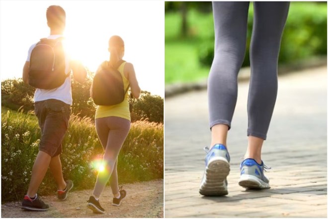 Walking every day brings many health benefits, including weight loss. Graphics: Thanh Thanh