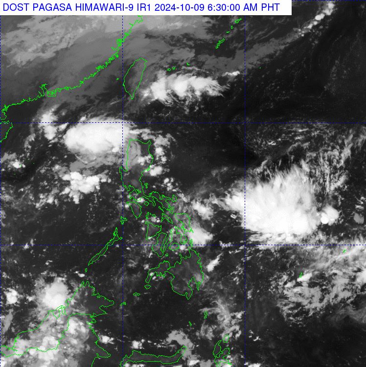 Anh ve tinh hien trang thoi tiet o Philippines hoi 6h30 ngay 9.10.2024. Anh: PAGASA