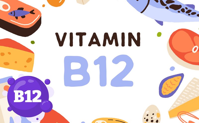 Foods containing vitamin B12 help prolong life. Photo collage: HUONG SON