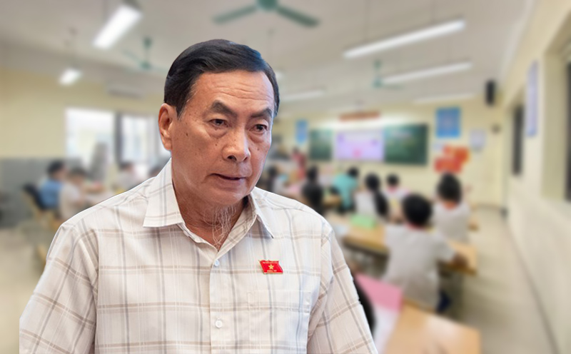 Đại biểu Quốc hội Phạm Văn Hòa không đồng ý với đề xuất miễn học phí cho con nhà giáo. Ảnh: Phạm Đông