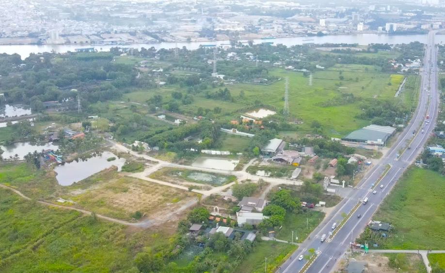 Land acquisition area for the Commercial Center project in Hiep Hoa ward, Bien Hoa city. Photo: HAC