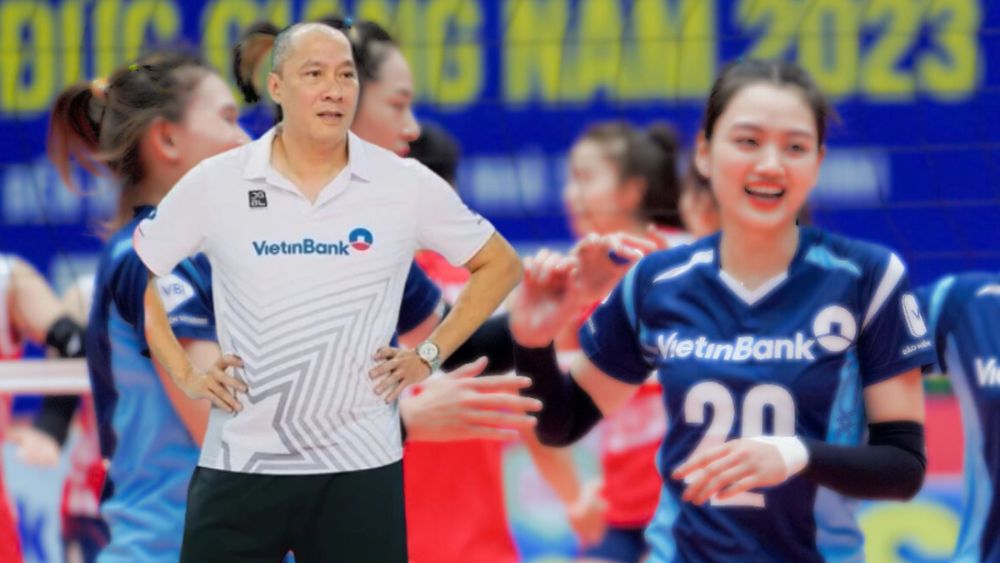 Huấn luyện viên Nguyễn Tuấn Kiệt hướng tới mục tiêu nằm trong top 5 cùng đội VietinBank ở giải vô địch quốc gia 2024. Ảnh: Bóng chuyền Việt Nam/DP 