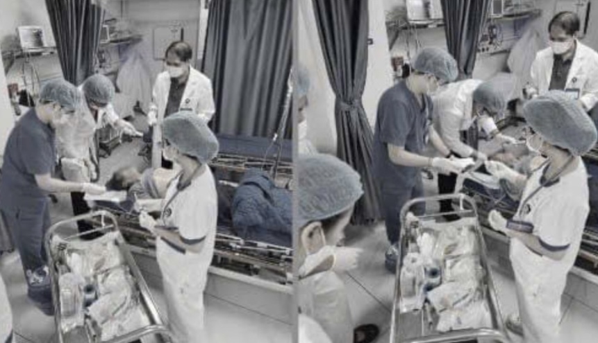 MEDLATEC medical team tried to save the patient from dangerous bleeding. Photo: BVCC