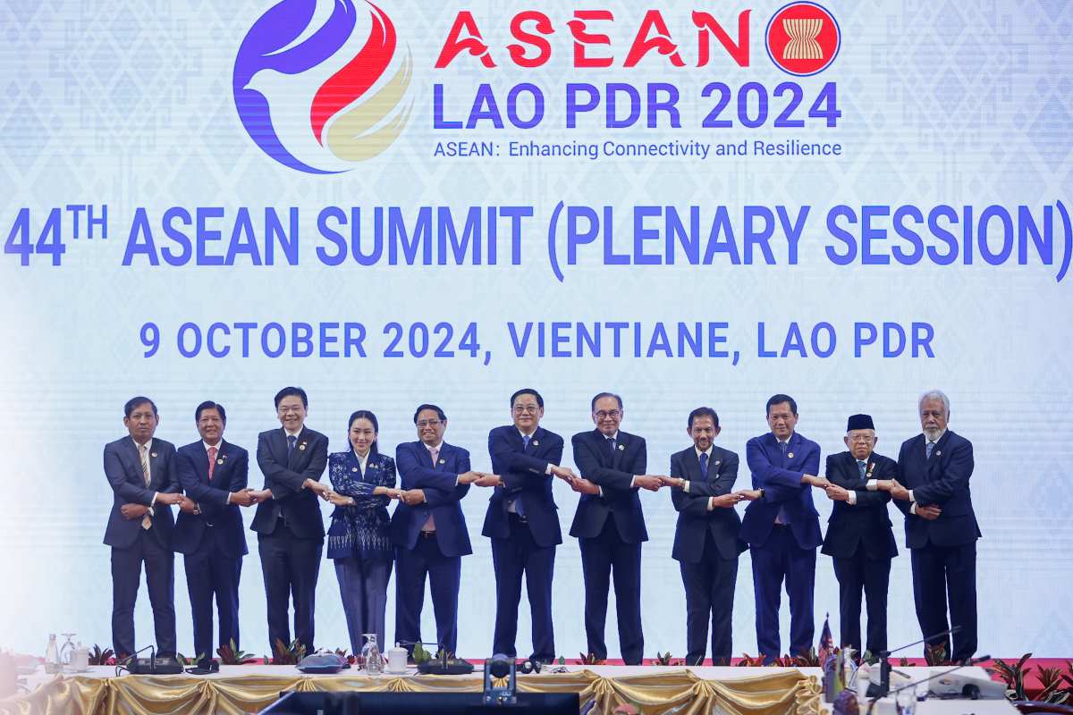 Thu tuong Chinh phu Pham Minh Chinh cung cac nha lanh dao ASEAN tham du Hoi nghi Cap cao ASEAN. Anh: VGP