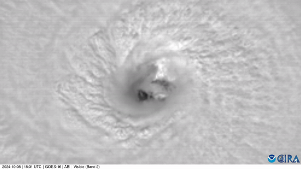 The eye of Hurricane Milton. Source: CIRA