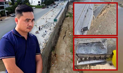 Lan can đá tiền tỉ bên bờ Sông Hồng ở Lào Cai lộ nghi vấn gian dối sau bão số 3