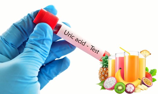 Nước ép nếu sử dụng không đúng cách sẽ làm tăng axit uric trong cơ thể. Ảnh ghép: HƯƠNG SƠN