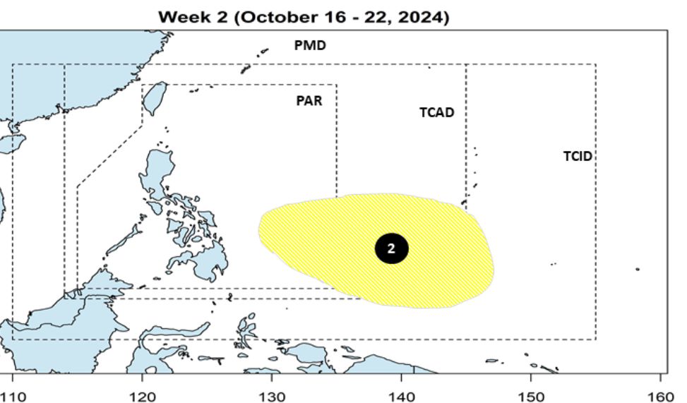 Du bao ap thap . Anh: PAGASA