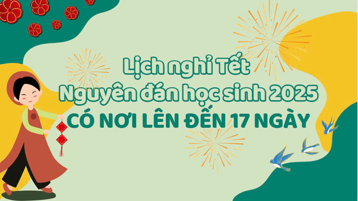 Lunar New Year 2025 holiday schedule for students in some places up to 17 days