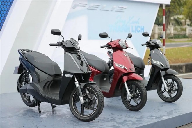 Increasing the proportion of electric motorbikes reduces greenhouse gas emissions. Photo: VinFast