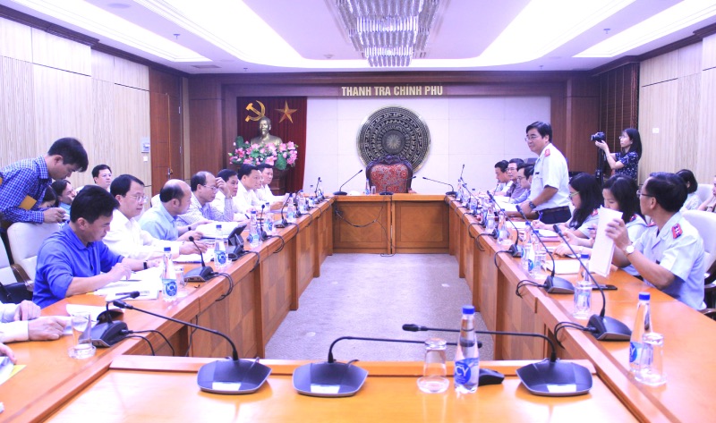 The Government Inspectorate held a ceremony to announce the inspection conclusion in Thanh Hoa. Photo: Government Inspectorate