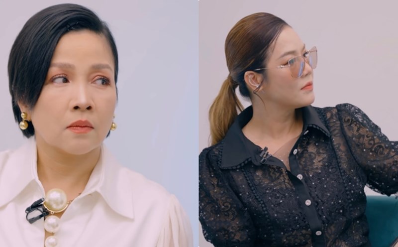 Thu Phuong and My Linh launch strategies to form an alliance at Sister Who Makes Wave. Photo: Producer.